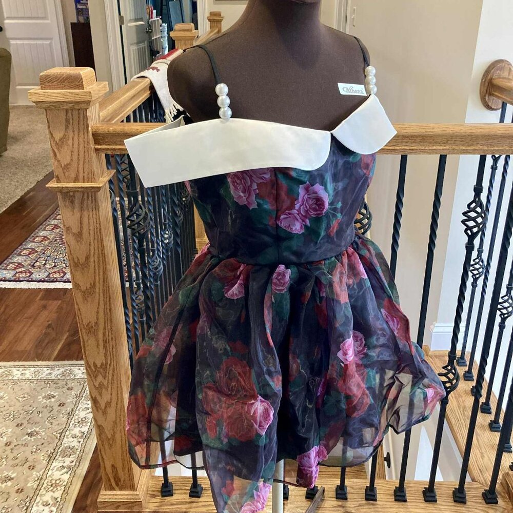 Sugar Thrillz Floral Holiday Dress (*FITS LIKE SIZE M/L*)